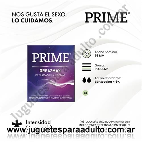 Accesorios, Preservativos, Preservativo prime Orgazmax